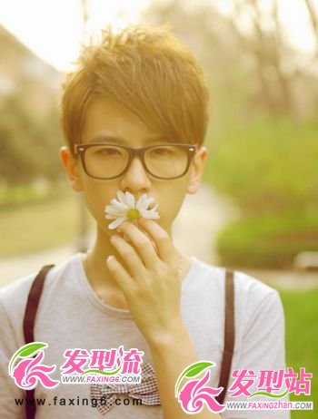 好看斜劉海韓式男