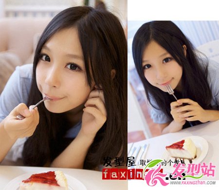 夏日清新唯美女生黑色發(fā)型