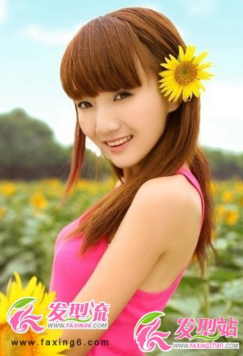 田園風(fēng)直發(fā)發(fā)型