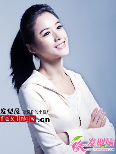 2012夏日清爽發(fā)型 女明星百搭減齡無劉海馬尾發(fā)型