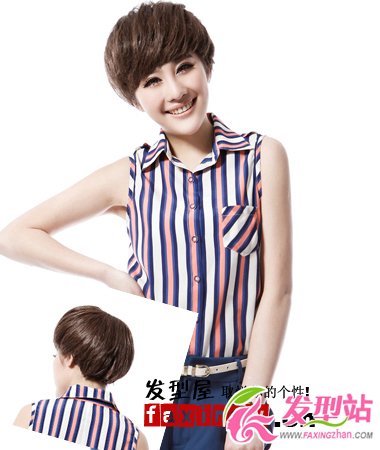 7月抗高溫女生清涼短發(fā)能hold住