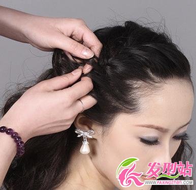 韓式新娘盤發(fā)3步走教程 做浪漫新娘