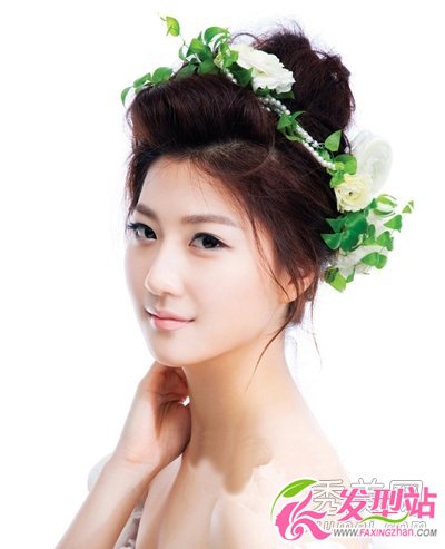 新娘盤發(fā) 夢幻婚禮靚發(fā)型(組圖)