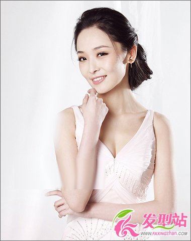 清新淡雅盤(pán)發(fā) 做高貴性感美女