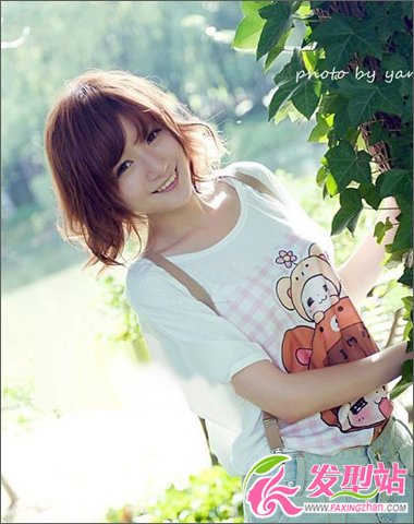 2013清新可人女生梨花燙