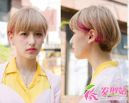 日本街頭潮流女生短發(fā)發(fā)型