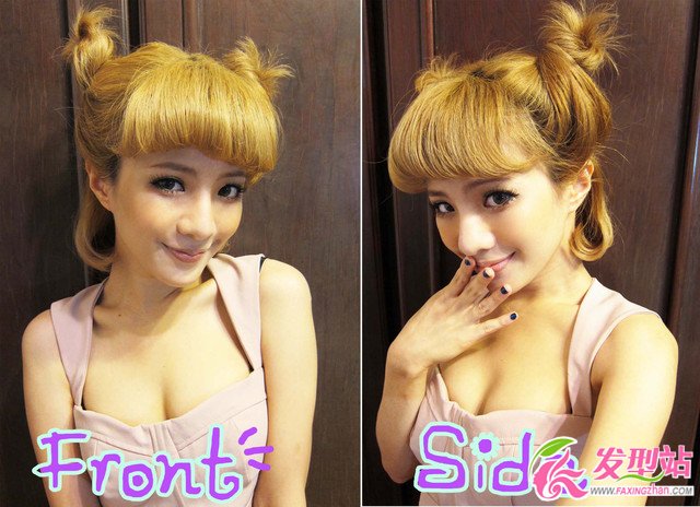 貓咪頭怎么扎 中短發(fā)女生必學(xué)“貓耳頭”扎發(fā)教程