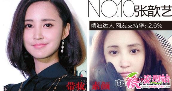 劉詩詩 范冰冰微博素顏照大比拼