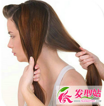 氣質(zhì)長(zhǎng)發(fā)魚骨辮編法圖解