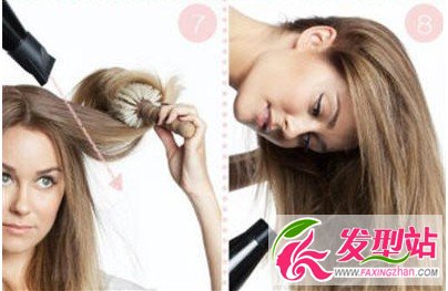 怎么用吹風(fēng)機(jī)把頭發(fā)吹蓬松圖解