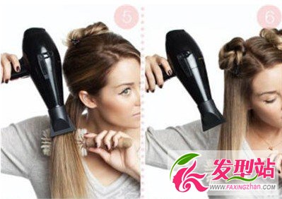 怎么用吹風(fēng)機(jī)把頭發(fā)吹蓬松圖解